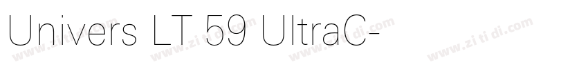 Univers LT 59 UltraC字体转换